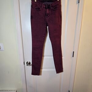 Rock & Republic Deep Burgundy Skinny Jeans